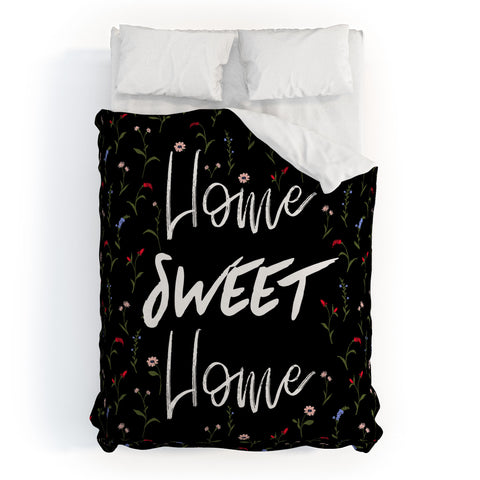 Gabriela Fuente Home sweet home floral Duvet Cover