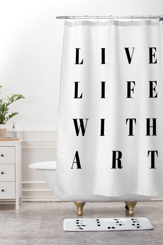 Gabriela Fuente LIVELIFE Shower Curtain And Mat