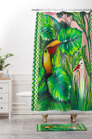 Gabriela Fuente Lost paradise Shower Curtain And Mat