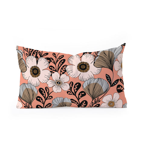Gabriela Fuente Maxi Floral Oblong Throw Pillow