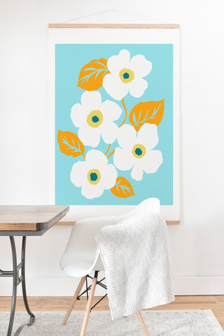 Gabriela Fuente Minimal Floral Art Print And Hanger