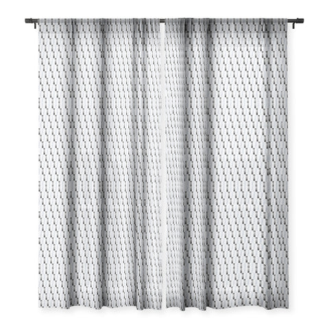 Gabriela Fuente Nordic Stripe Sheer Window Curtain