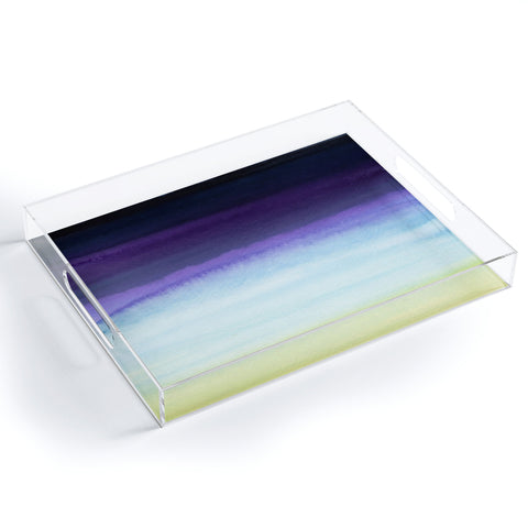 Gabriela Fuente ocean stripe Acrylic Tray