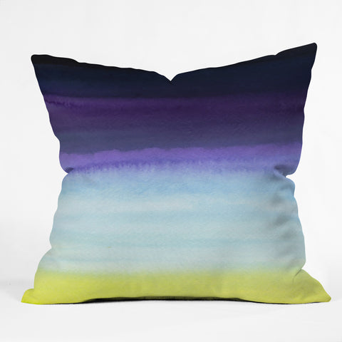 Gabriela Fuente ocean stripe Outdoor Throw Pillow