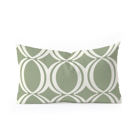 Gabriela Fuente Olive Oblong Throw Pillow