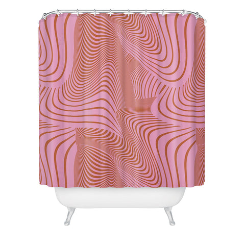 Gabriela Fuente Pink Future Shower Curtain