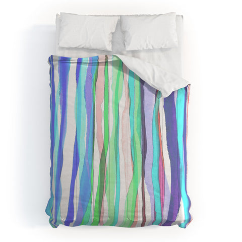 Gabriela Fuente spring stripe Comforter