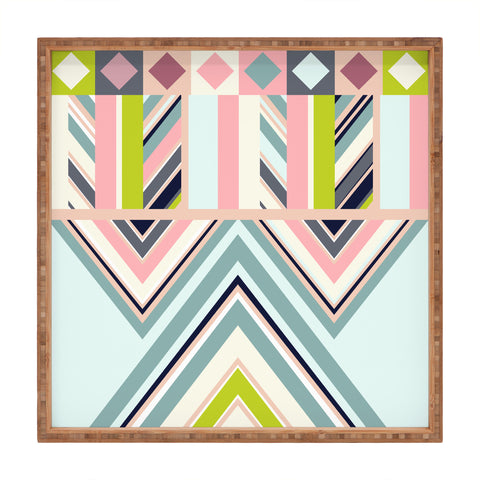 Gabriela Fuente Summer is here Square Tray