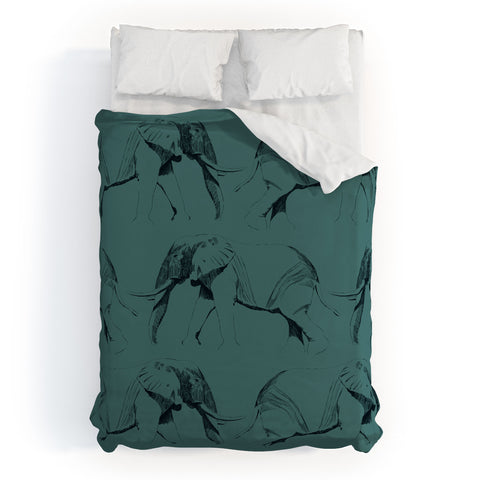 Gabriela Fuente The Elephant in the Room 2 Duvet Cover