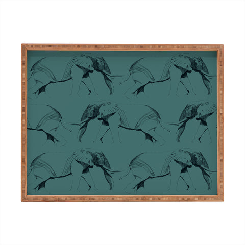 Gabriela Fuente The Elephant in the Room 2 Rectangular Tray