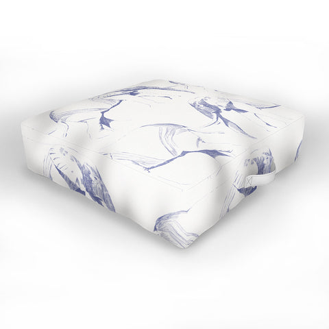 Gabriela Fuente The Elephant in the Room Outdoor Floor Cushion