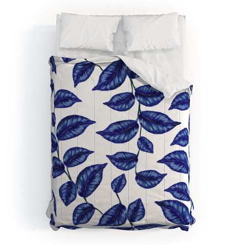 Gabriela Fuente Tropical Blue Comforter