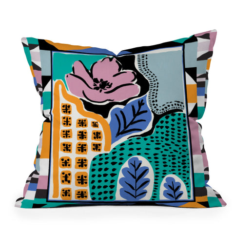 Gabriela Fuente Vacation Abstraction Throw Pillow