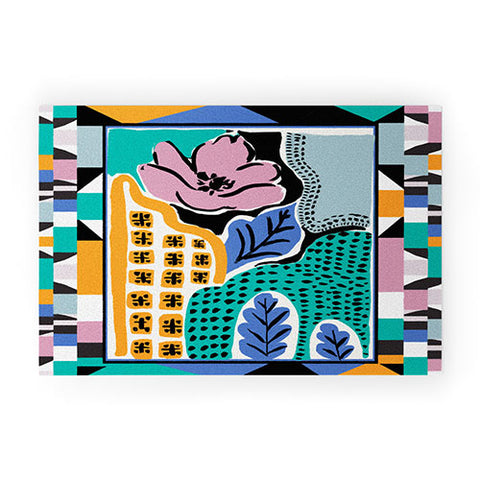 Gabriela Fuente Vacation Abstraction Welcome Mat