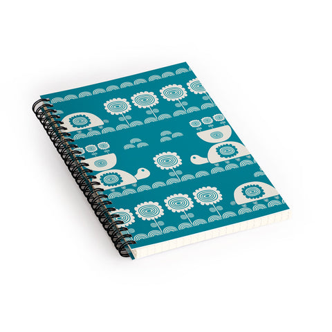 Gabriela Larios Azul Tortuga Spiral Notebook