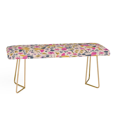 Gabriela Larios Birds and Leaves Bench
