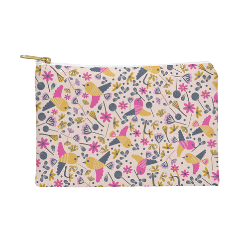 Gabriela Larios Birds and Leaves Pouch