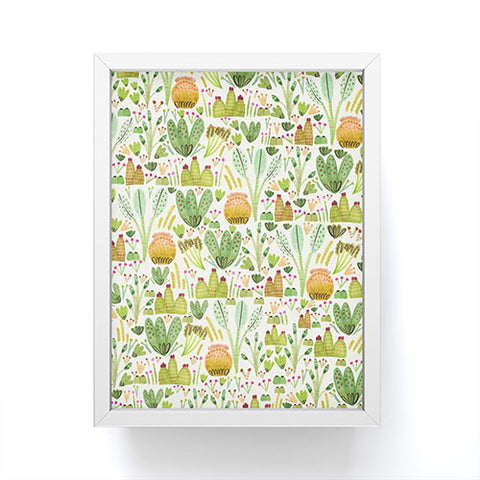 Gabriela Larios Cacti Garden Framed Mini Art Print