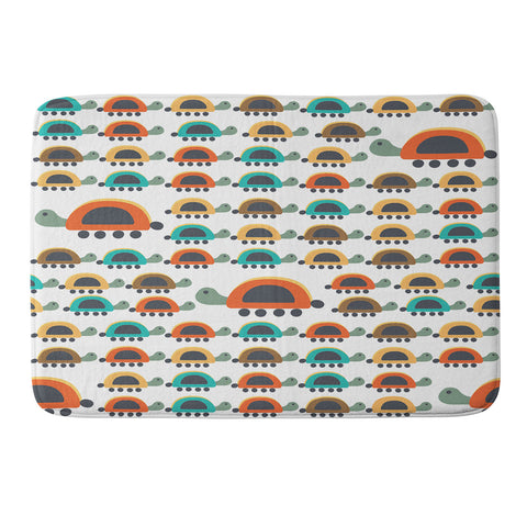 Gabriela Larios Colorful Turtles Memory Foam Bath Mat