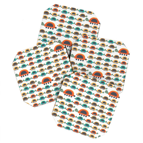 Gabriela Larios Colorful Turtles Coaster Set