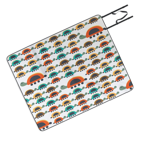 Gabriela Larios Colorful Turtles Picnic Blanket