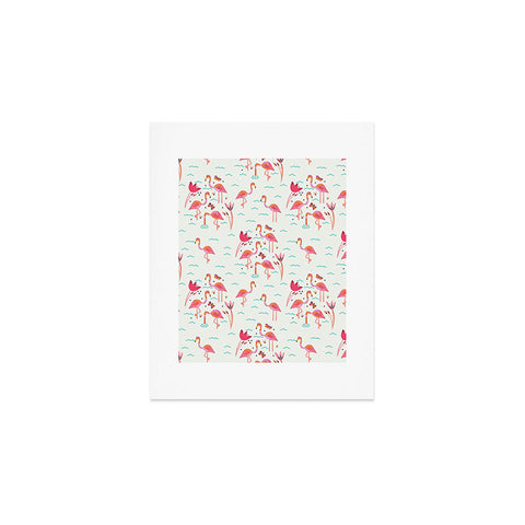 Gabriela Larios Flamingo Scene Art Print