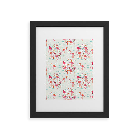 Gabriela Larios Flamingo Scene Framed Art Print