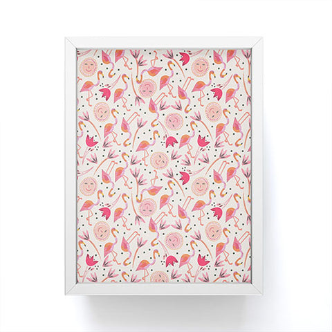 Gabriela Larios Flamingos Framed Mini Art Print