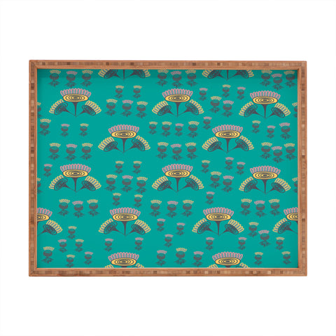 Gabriela Larios Flowers And Roots Rectangular Tray