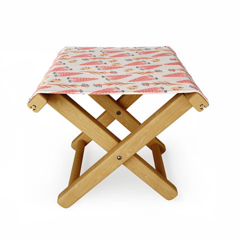 Gabriela Larios Hearts and Branches Folding Stool