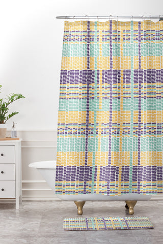 Gabriela Larios Knitted Shower Curtain And Mat
