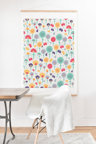 Gabriela Larios Mochi flowers Art Print And Hanger
