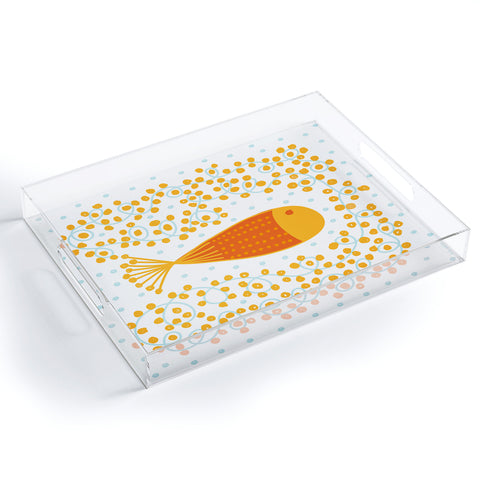 Gabriela Larios Ovopez Orange Acrylic Tray
