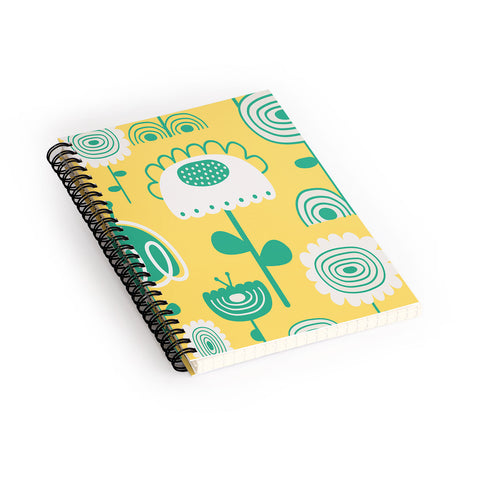 Gabriela Larios Sunny Garden Spiral Notebook