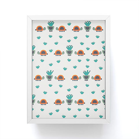 Gabriela Larios Turtles And Pots Framed Mini Art Print