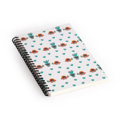 Gabriela Larios Turtles And Pots Spiral Notebook