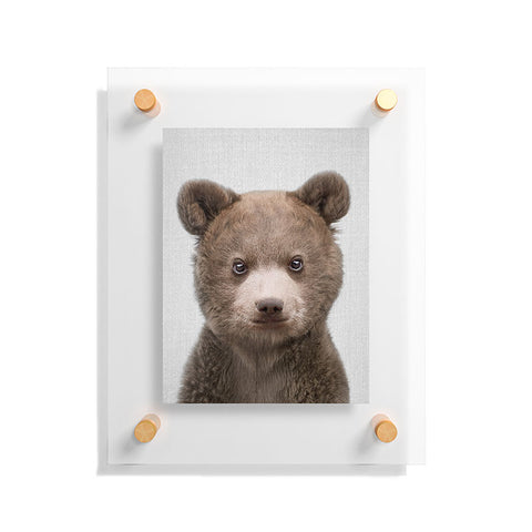 Gal Design Baby Bear Colorful Floating Acrylic Print