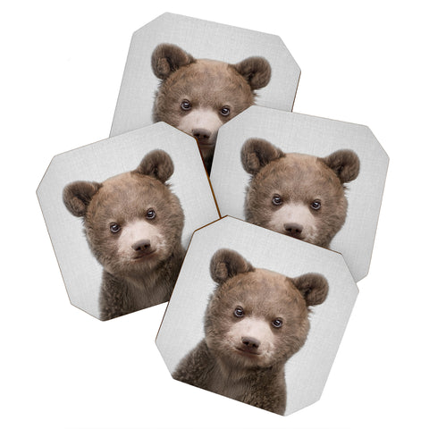 Gal Design Baby Bear Colorful Coaster Set