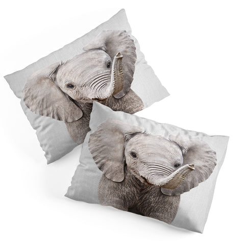 Gal Design Baby Elephant Colorful Pillow Shams