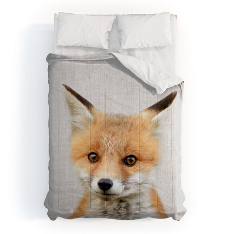 Gal Design Baby Fox Colorful Comforter