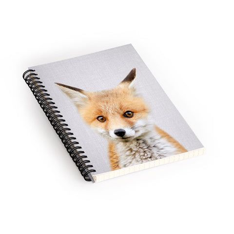 Gal Design Baby Fox Colorful Spiral Notebook