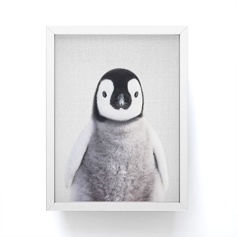 Gal Design Baby Penguin Colorful Framed Mini Art Print