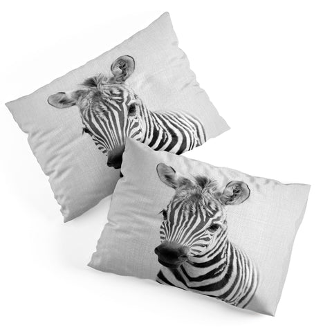 Gal Design Baby Zebra Black White Pillow Shams