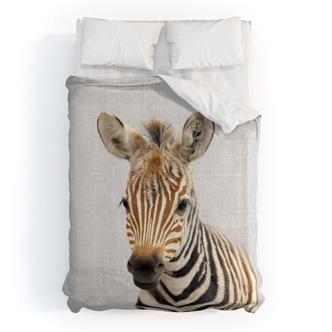 Gal Design Baby Zebra Colorful Duvet Cover
