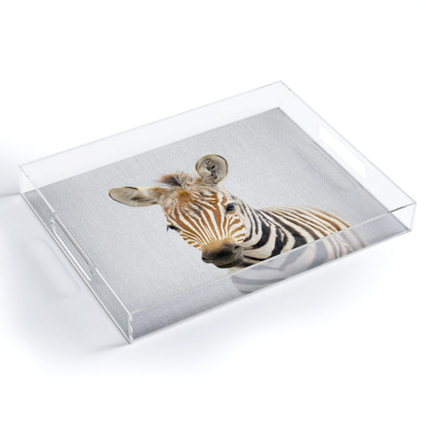 Gal Design Baby Zebra Colorful Acrylic Tray