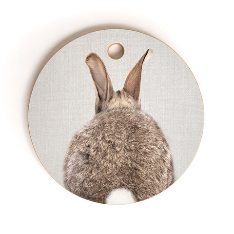 Gal Design Rabbit Tail Colorful Cutting Board Round