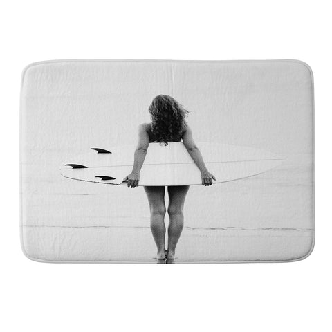 Gal Design Surf Girl Memory Foam Bath Mat