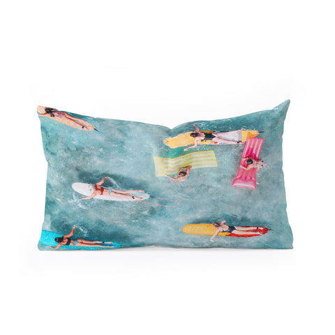 Gal Design Surf Sisters Oblong Throw Pillow