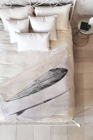 Gal Design Surfboard Fleece Throw Blanket