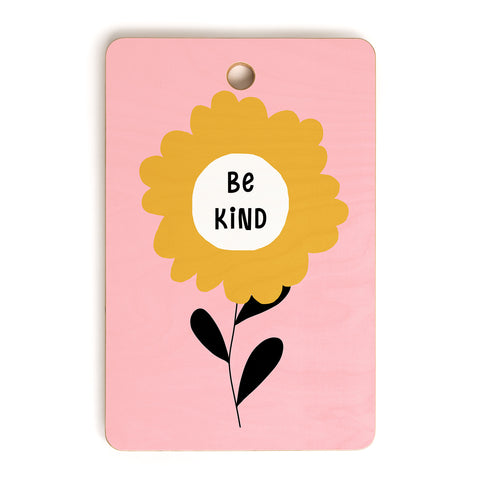 Gale Switzer Be Kind bloom Cutting Board Rectangle